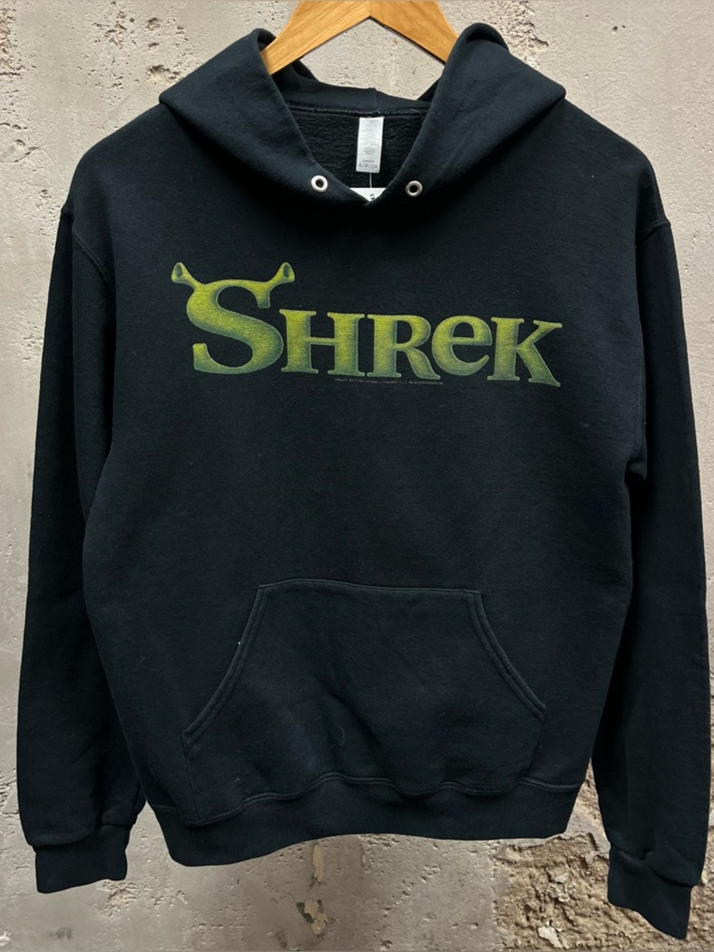 Shrek Retro Y2K Logo Black Adult Hoodie Sweatshirt Small Smash Mouth Universal